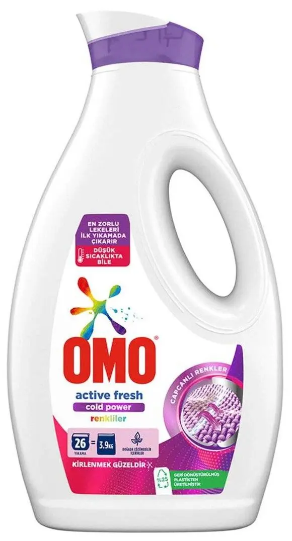 Гель для стирки Omo Active Cold Power Renkliler 1.69L