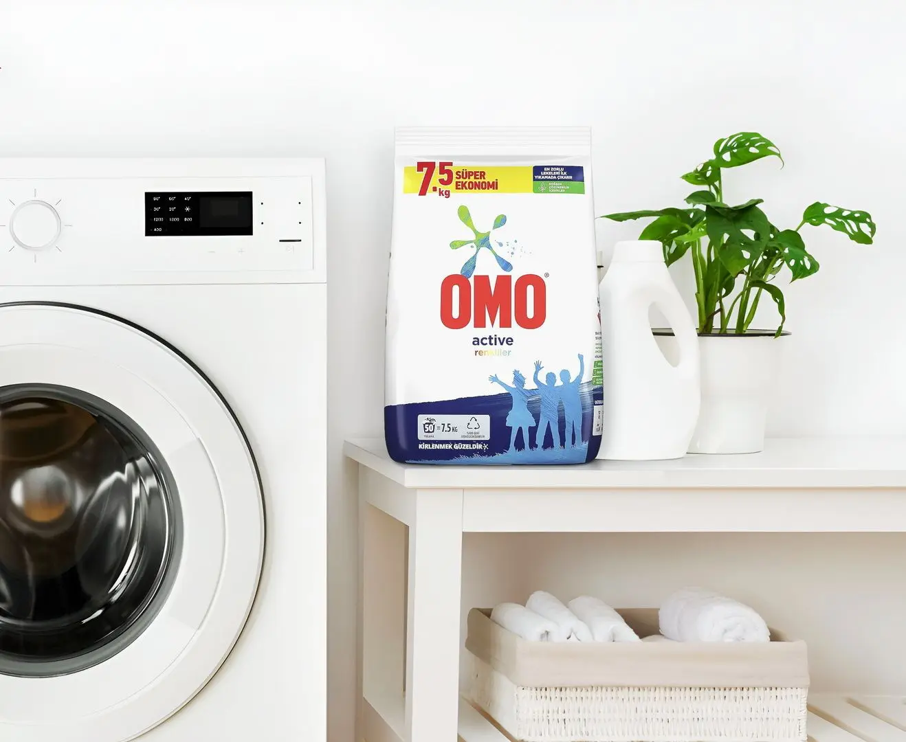 Praf de spalat Omo Active Renkliler 7.5kg - 2
