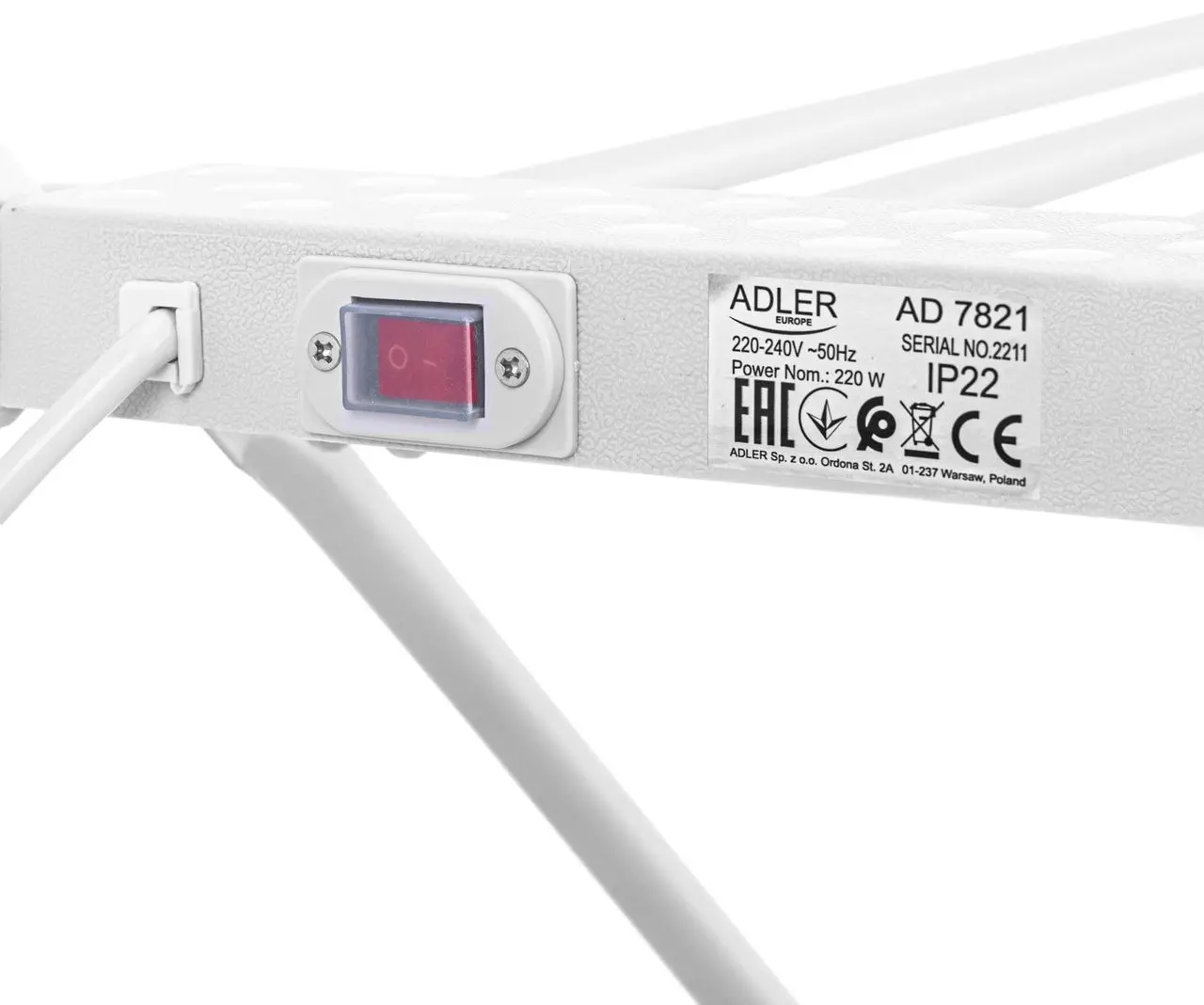 Uscator de rufe pe podea Adler AD 7821 (White) - 6
