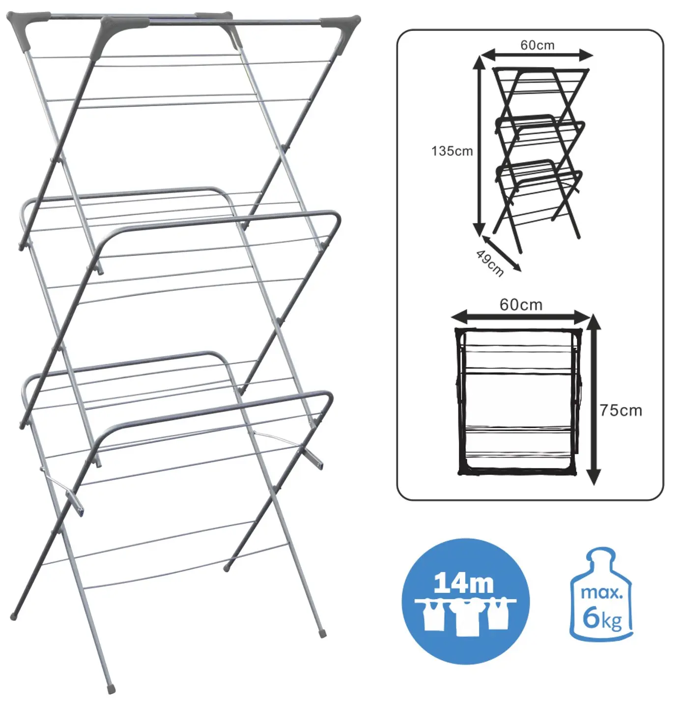Uscator de rufe Chomik BAN1372 (Silver) - 3