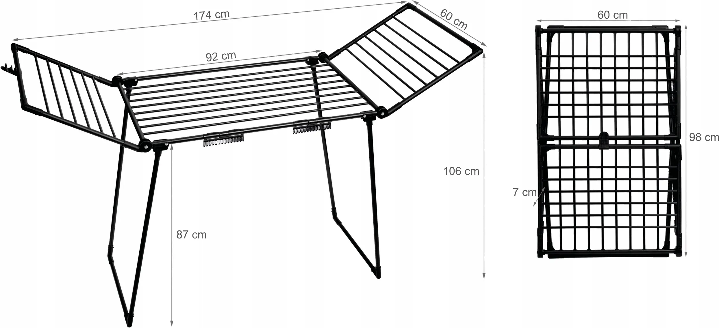 Сушилка для белья Chomik TAD7581 (Black) - 4