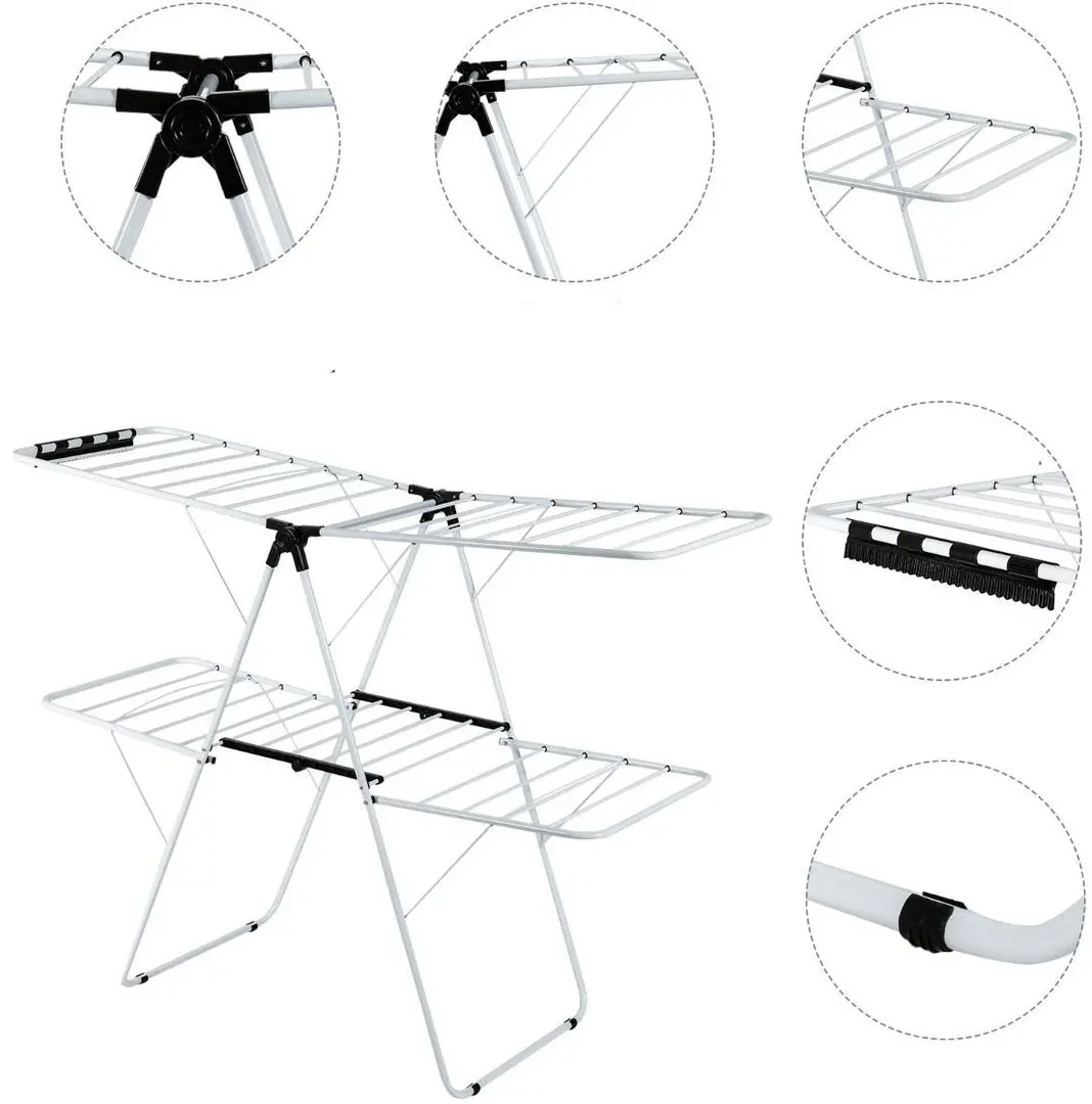 Сушилка для белья Costway HW67777 (White/Black)