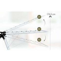 Сушилка для белья Costway HW67777 (White/Black) Thumb