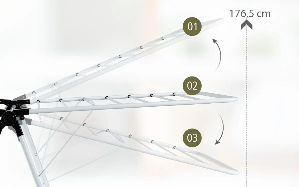 Сушилка для белья Costway HW67777 (White/Black)