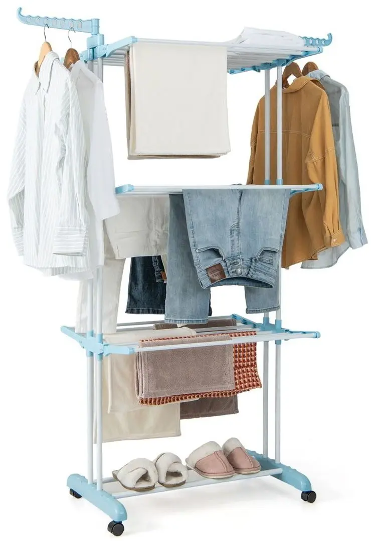 Uscator de rufe Costway JZ10165BL (Grey/Blue)