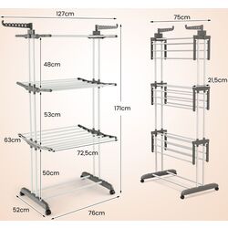 Uscator de rufe Costway JZ10165HS (Grey/Silver) Thumb