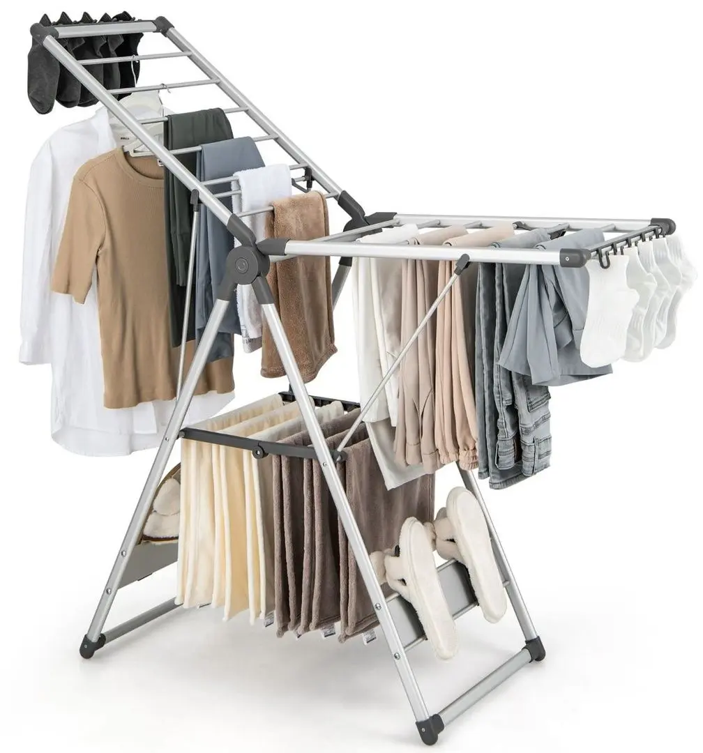 Сушилка для белья Costway JZ10187 (Grey/Silver)