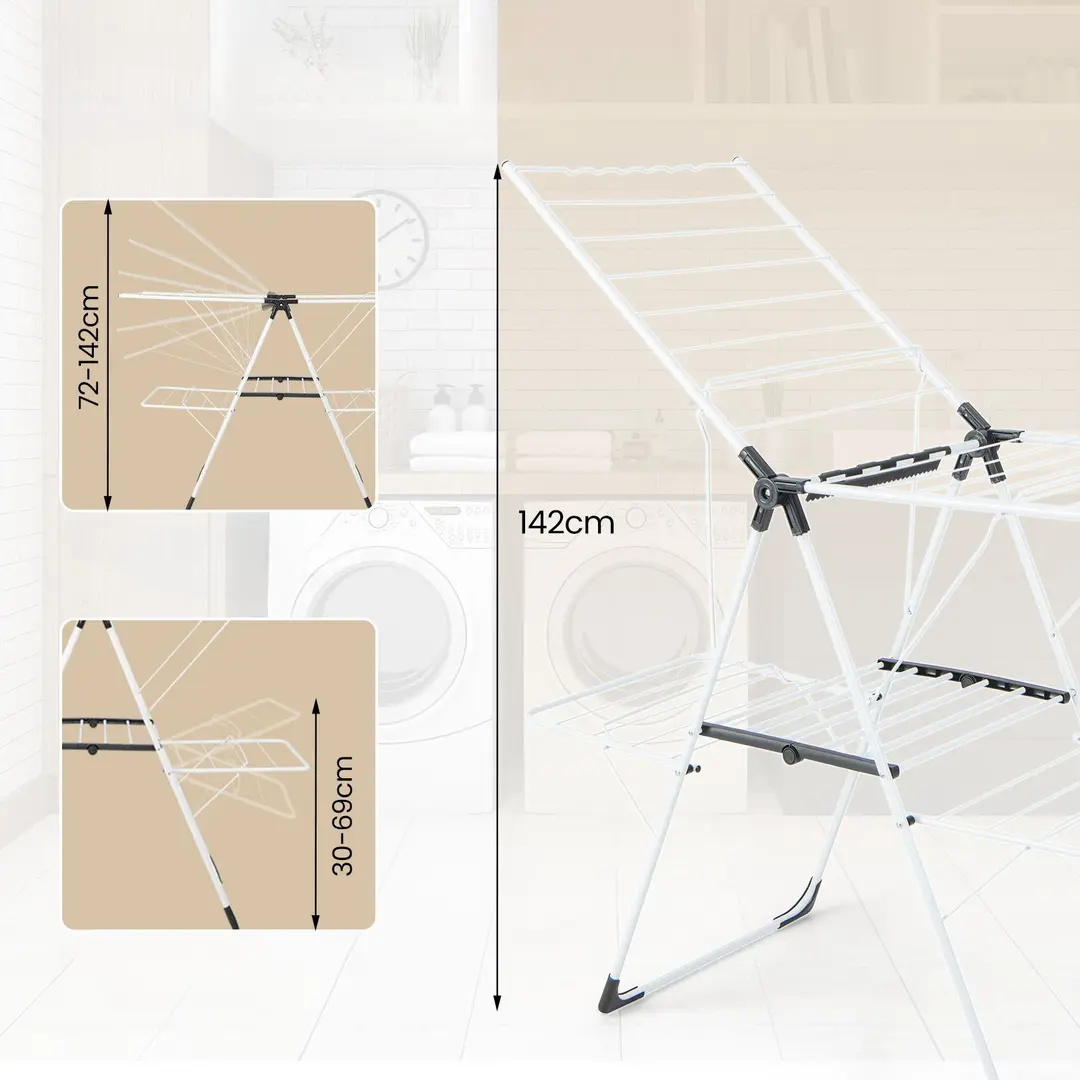 Uscator de rufe Costway JZ10241 (White)