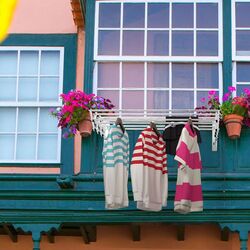 Сушилка для белья настенная Costway HW71324 (Silver) Thumb