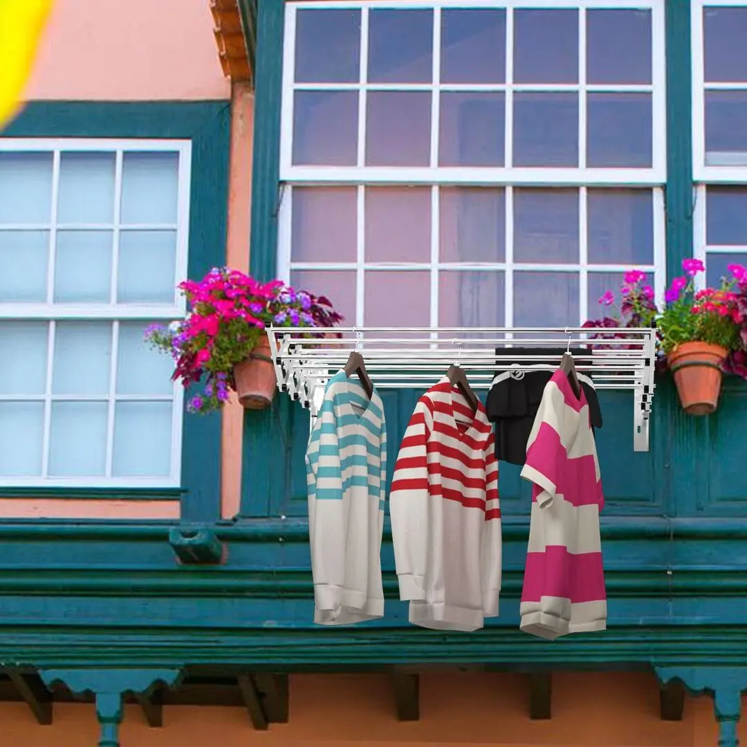 Сушилка для белья настенная Costway HW71324 (Silver)