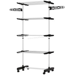 Uscator de rufe Homcom 850-295V00BK (Silver)