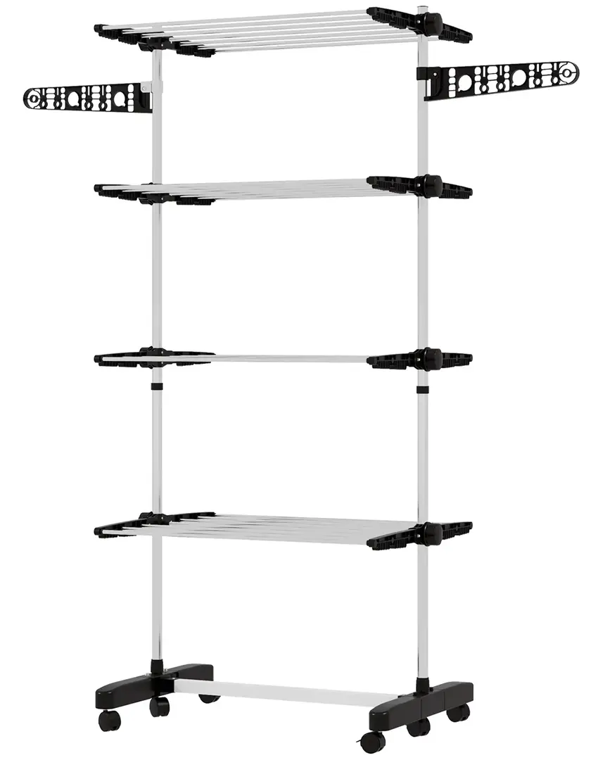 Uscator de rufe Homcom 850-295V00BK (Silver)