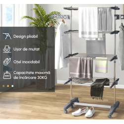 Uscator de rufe Homcom 850-295V00GY (Silver/Grey) Thumb