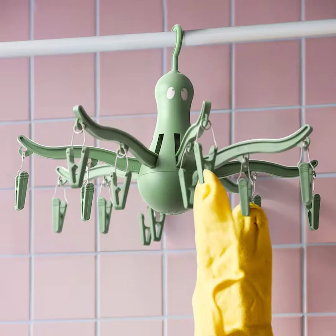 Сушилка для белья подвесная Ikea Pressa 16 крючки (Зеленая)