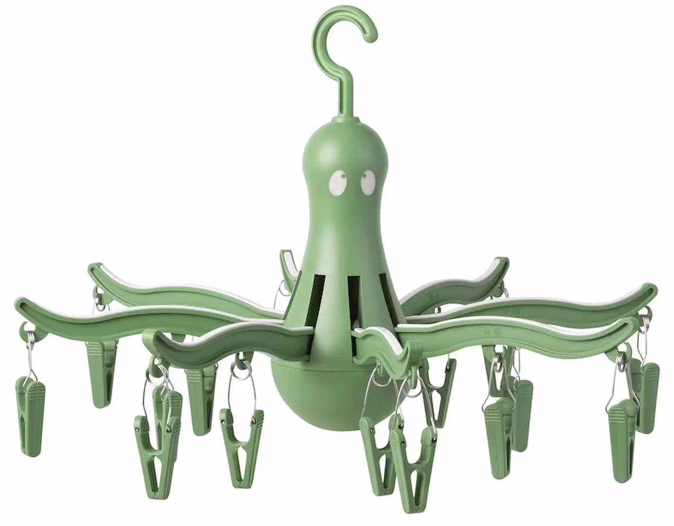 Сушилка для белья подвесная Ikea Pressa 16 крючки (Зеленая)