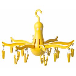 Uscator de rufe suspendata Ikea Pressa 16 carlige (Galben)