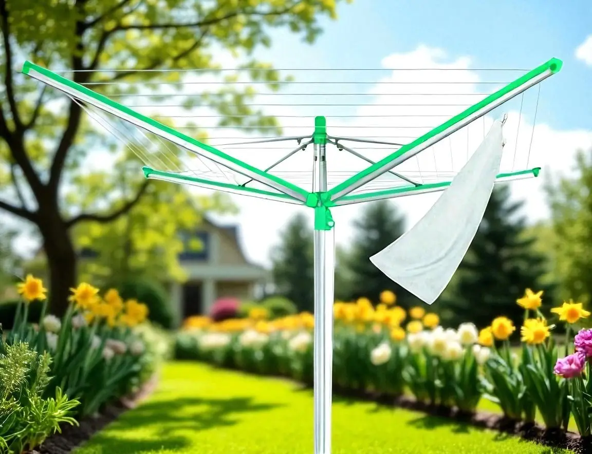 Сушилка для белья Leifheit Linomatic S500 (Silver/Green)