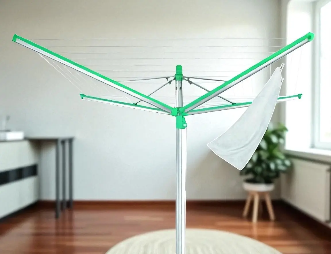 Сушилка для белья Leifheit Linomatic S500 (Silver/Green)