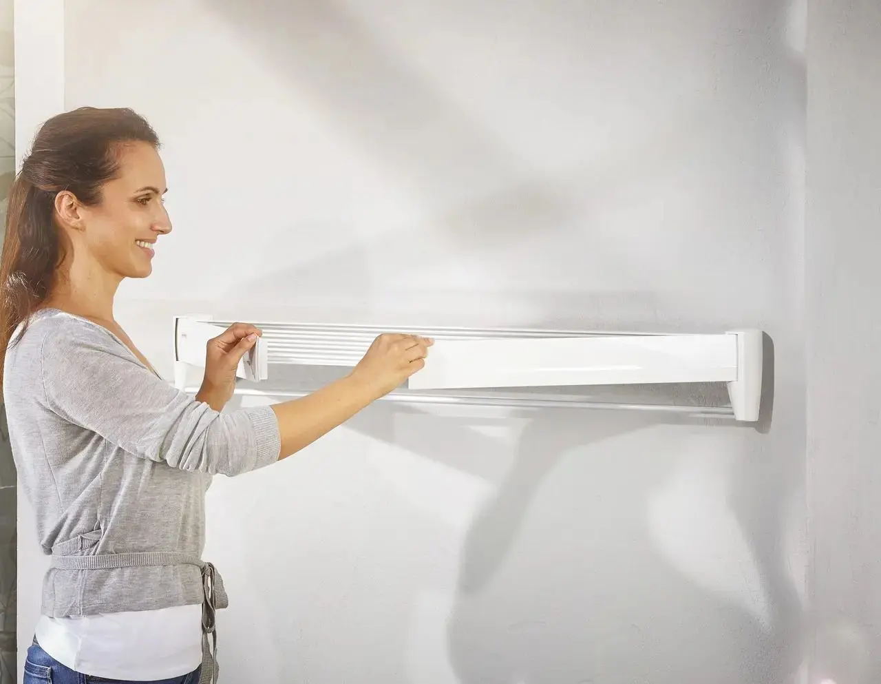 Uscator de rufe Leifheit Telegant 80 (White)