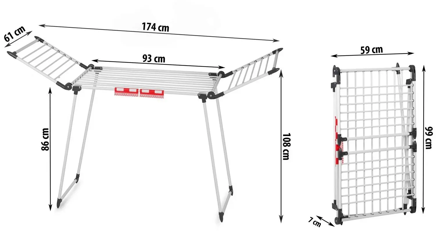 Uscator de rufe Massido Debora 688300 (White)