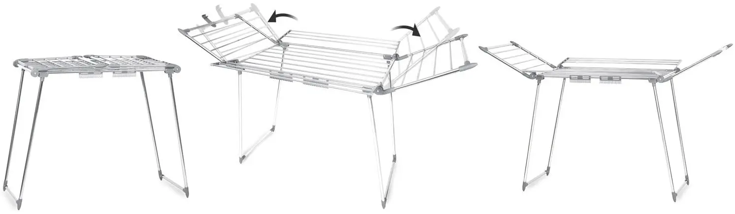 Uscator de rufe pe podea Massido Lina 22m (Inox)