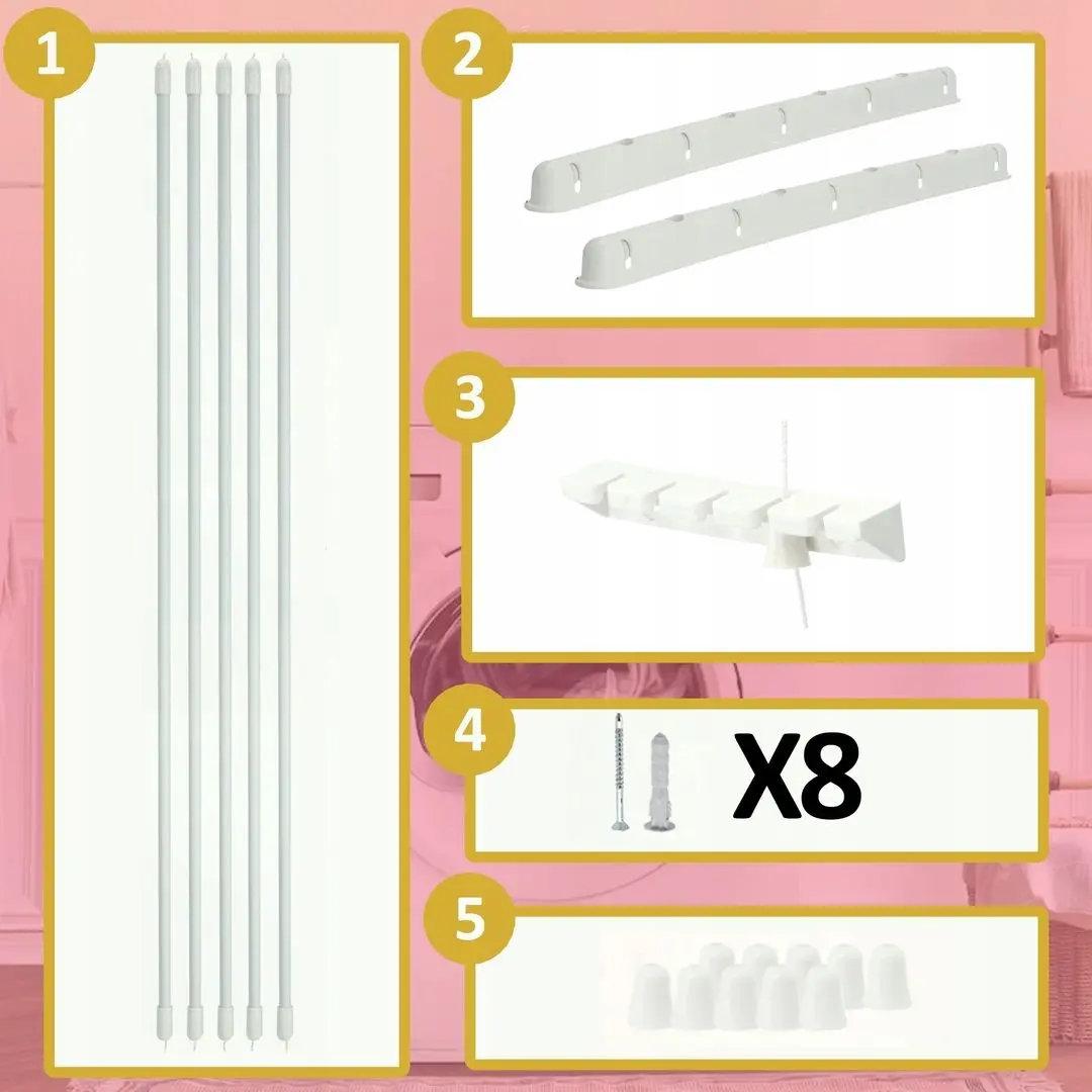 Uscator de rufe Sepio 5x140cm 2385 (White)