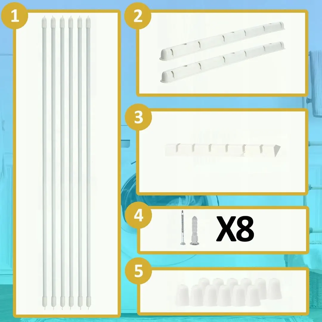 Uscator de rufe Sepio 6x200cm 3343 (White)