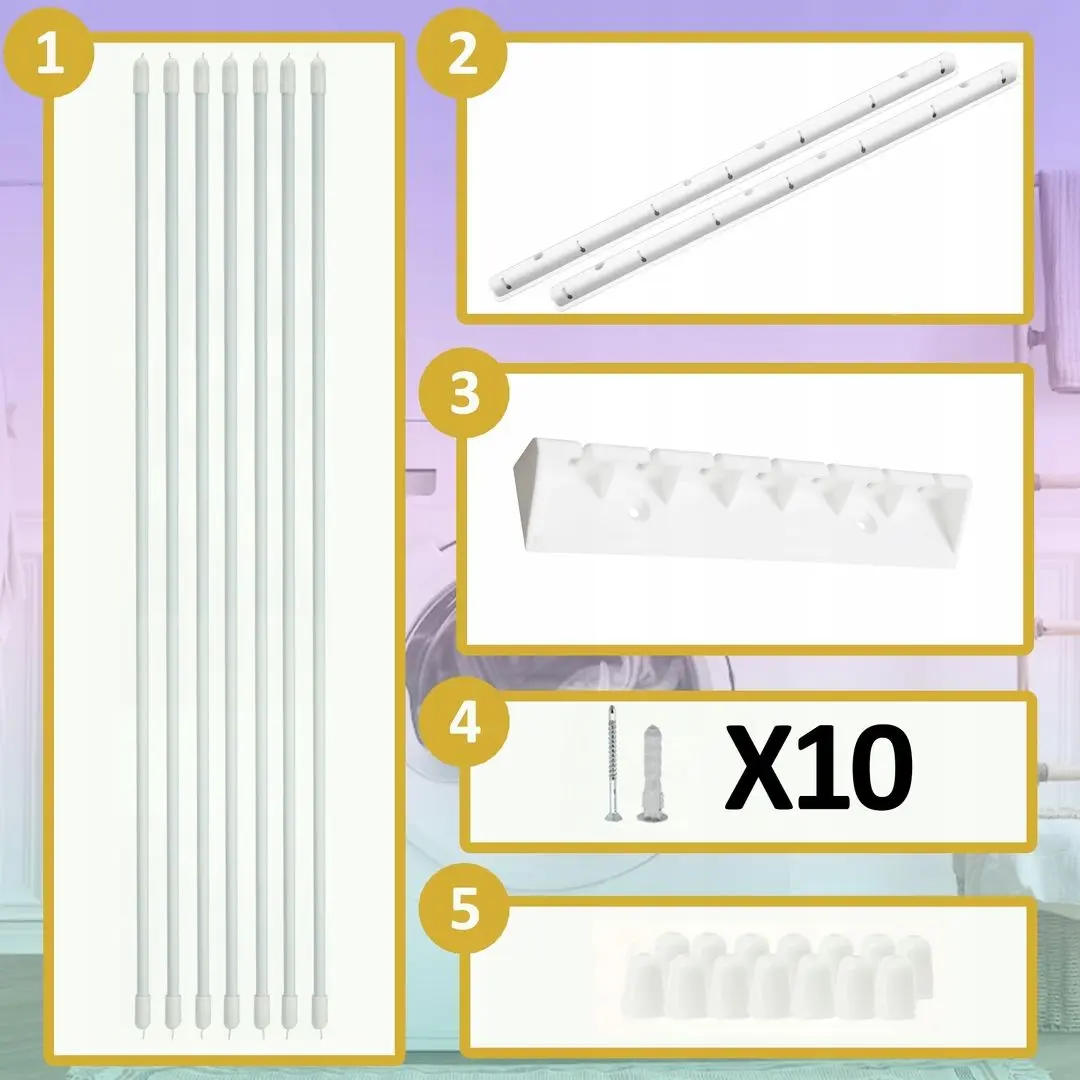 Uscator de rufe Sepio 7x180cm 4341 (White)