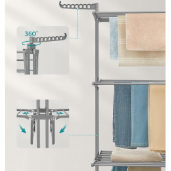 Uscator de rufe Songmics LLR701G01V1 (Grey) Thumb