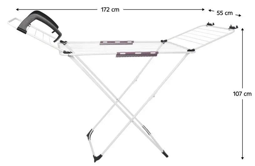 Uscator de rufe Tempo Kondela Balav (White/Black)