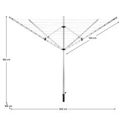 Uscator de rufe Tempo Kondela Rotary New Typ 1 (Silver/Black) Thumb