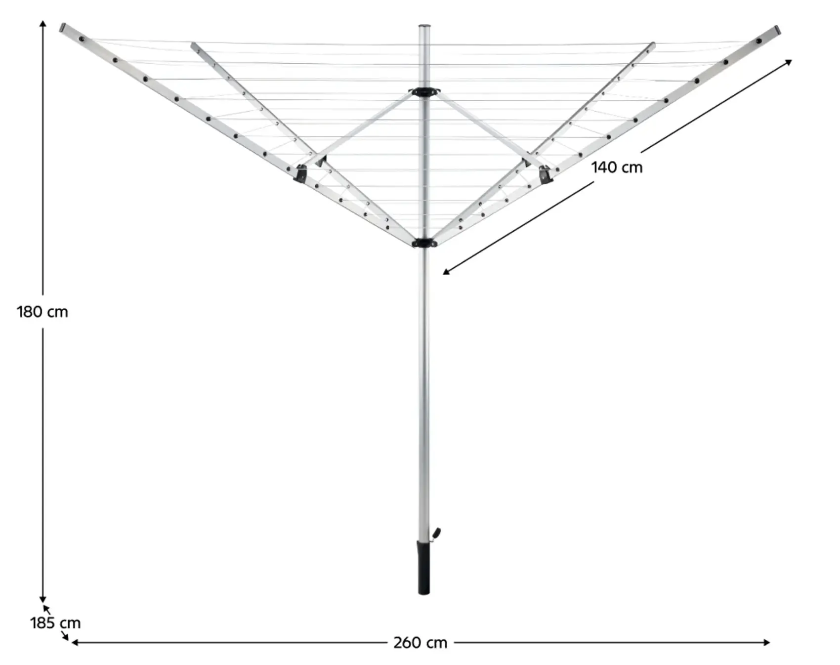 Uscator de rufe Tempo Kondela Rotary New Typ 1 (Silver/Black) - 3
