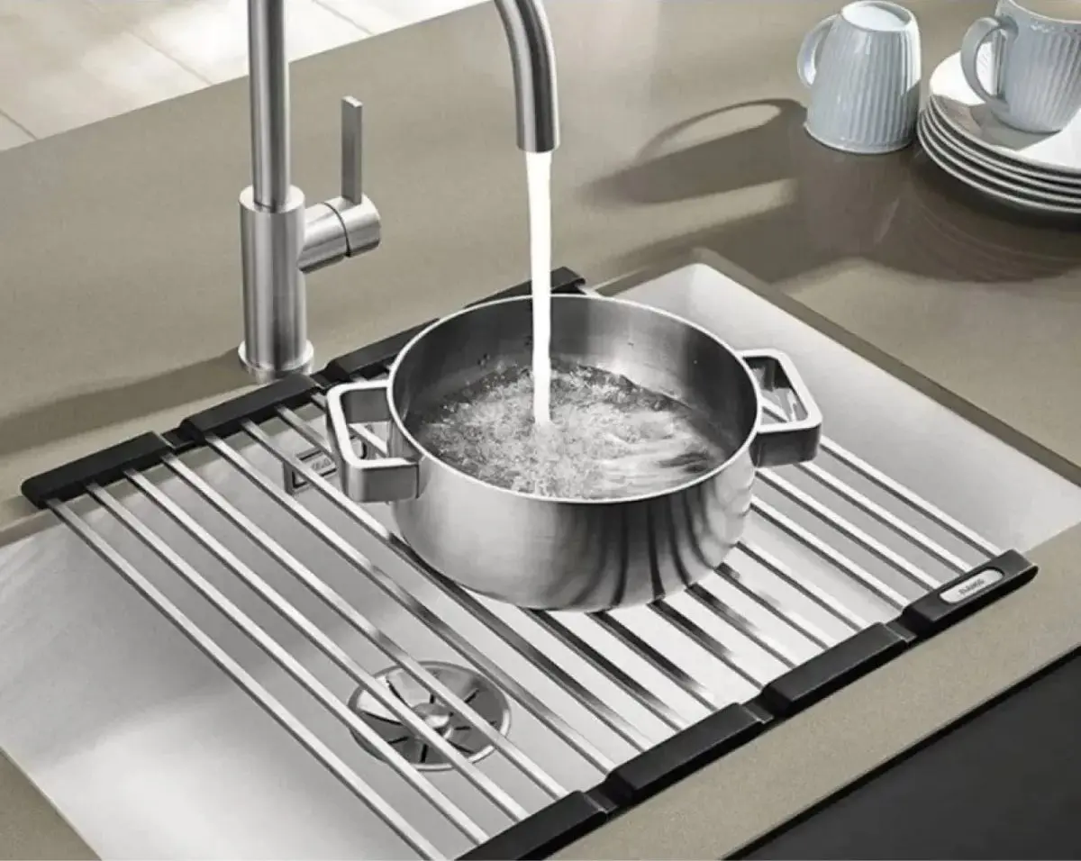 Сушилка для посуды Blanco 238483 460x440мм (Black/Chrome)