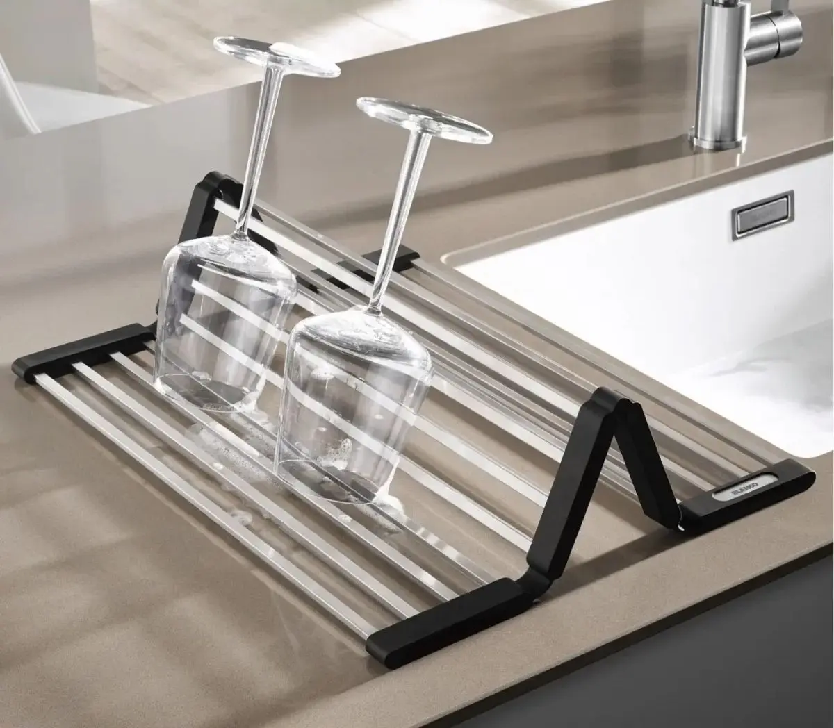 Сушилка для посуды Blanco 238483 460x440мм (Black/Chrome)