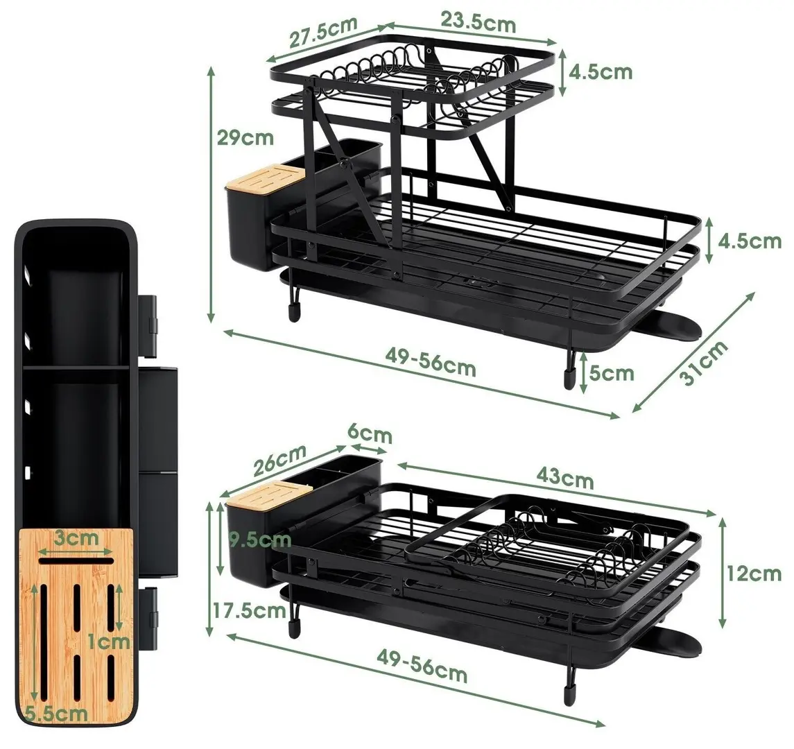 Uscator vase Costway KC55230DK (Black) - 7