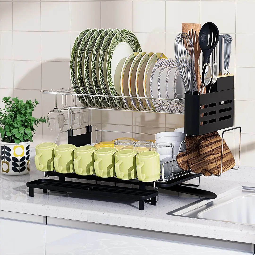 Uscator vase Costway KC55266 (Black) - 2