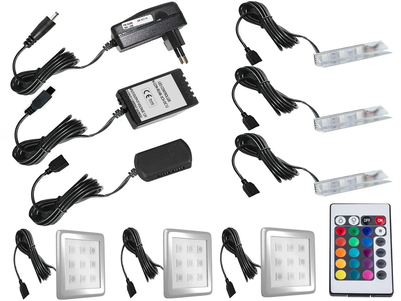 Set clema LED Belini Lumina 3 03/050/000/00/00/00/016