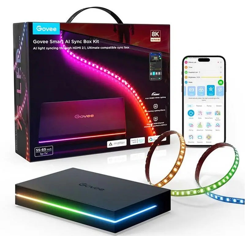 Светодиодная лента Govee AI Sync Box 2 Smart TV H8604C12
