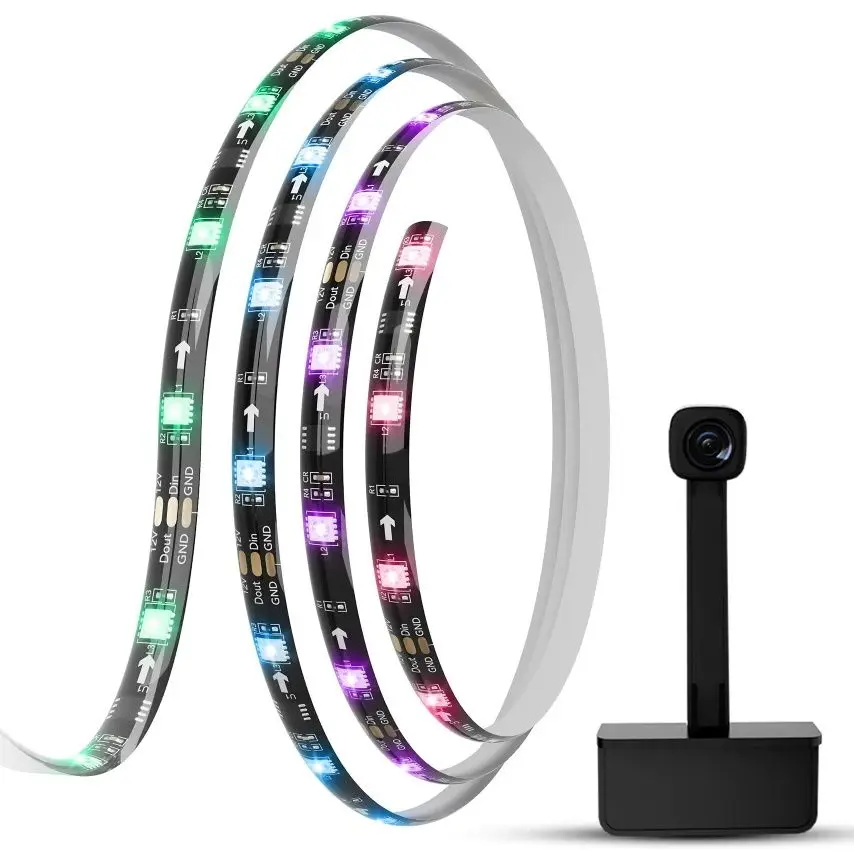 Banda LED + camera Govee H6199 TV Backlight T1 Wi-Fi RGBIC