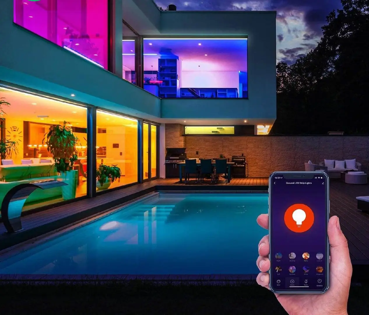 Banda LED RGB Nous Smart F1 Wi-Fi SMD5050 5m