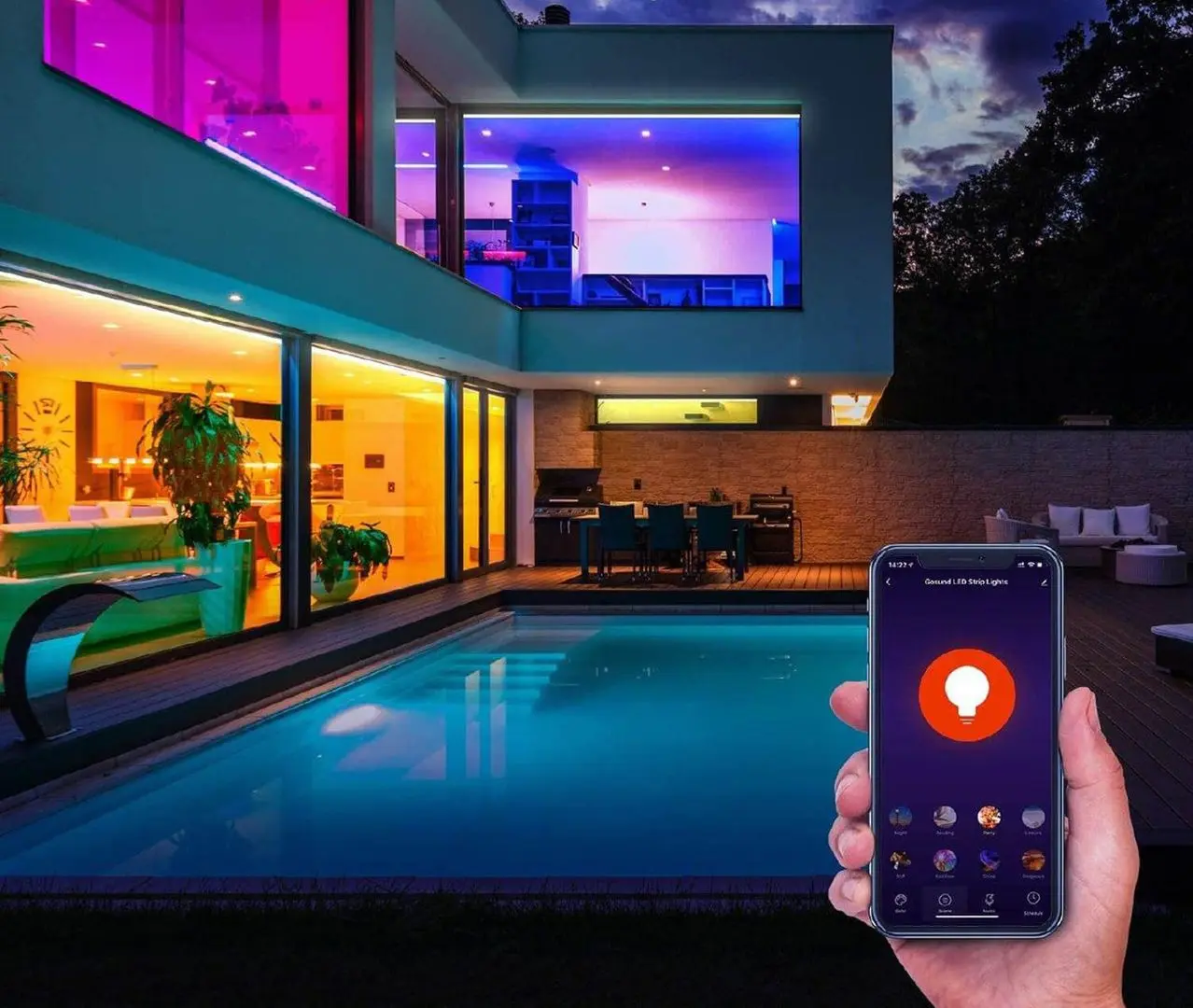 Banda LED RGB Nous Smart F2 Wi-Fi (White)