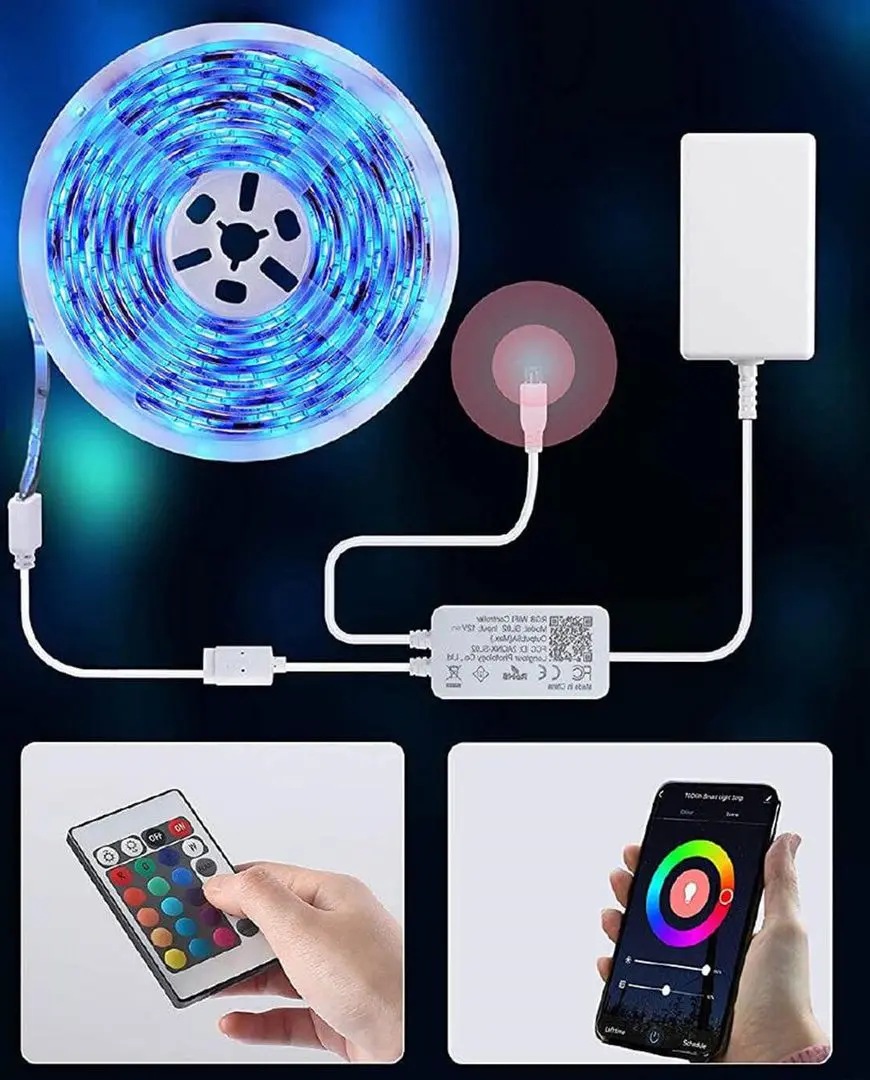 Banda LED RGB Nous Smart F2 Wi-Fi (White)