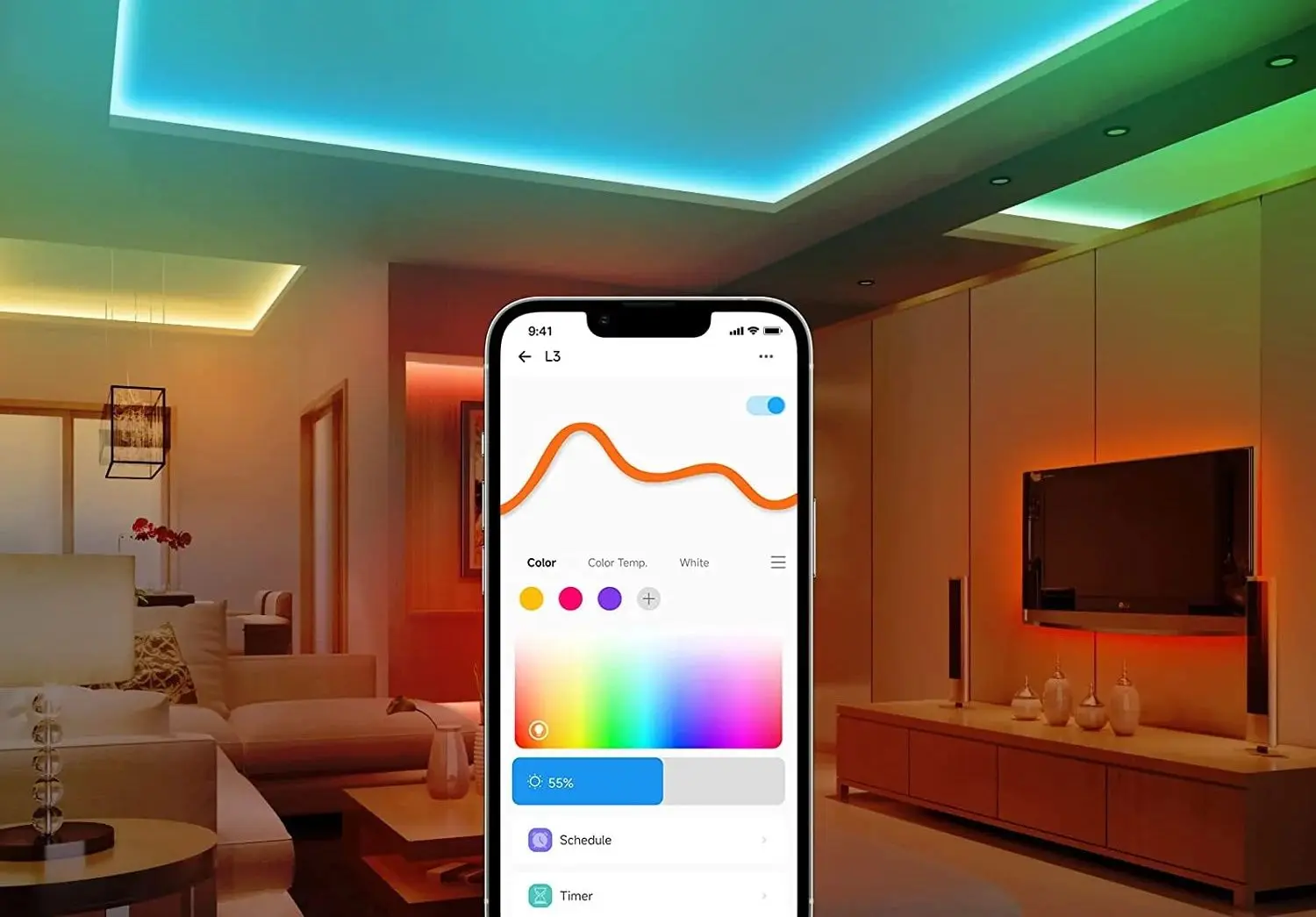 Banda LED Sonoff Wi-fi RGB L3-5M 5m