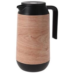 Termos Excellent Houseware Ceainic 1L (Black/Wood)