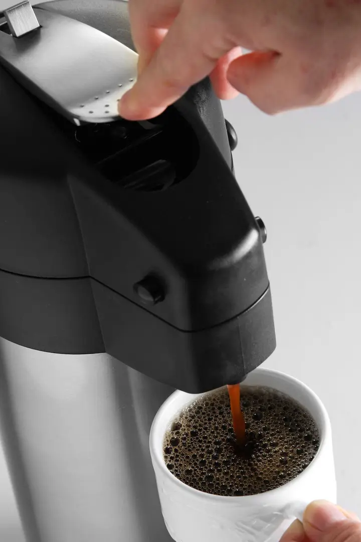 Termos cu pompa Hendi 445877 (Inox/Black)