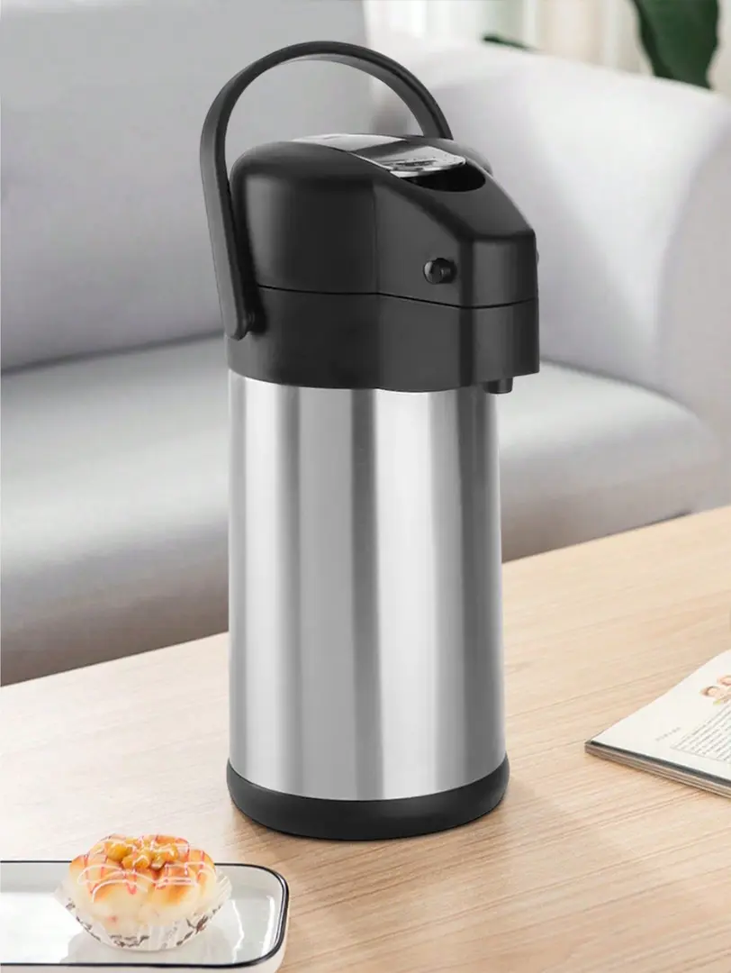 Termos cu pompa Hendi 445877 (Inox/Black)