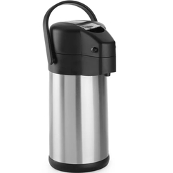 Termos cu pompa Hendi 445877 (Inox/Black)