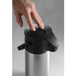 Термос с помпой Hendi 448908 (Inox/Black) Thumb