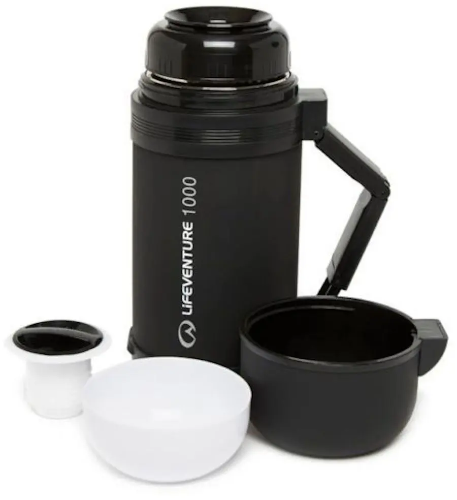 Termos Lifeventure Wide Mouth Flask 1L (Black)