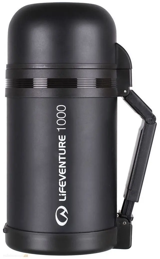 Termos Lifeventure Wide Mouth Flask 1L (Black)
